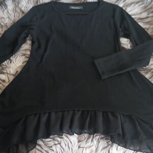 GAMISS ruffle bottom top